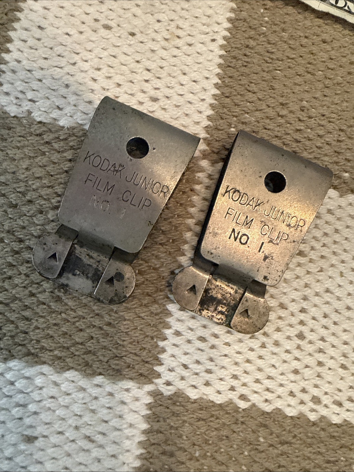 2- Vintage Kodak Junior Film Clips NO. 1
