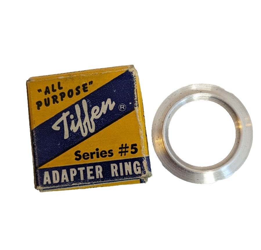 Vintage KODAK Tiffen FILTERS Lens ADAPTER RINGS Plastic Cases Boxes