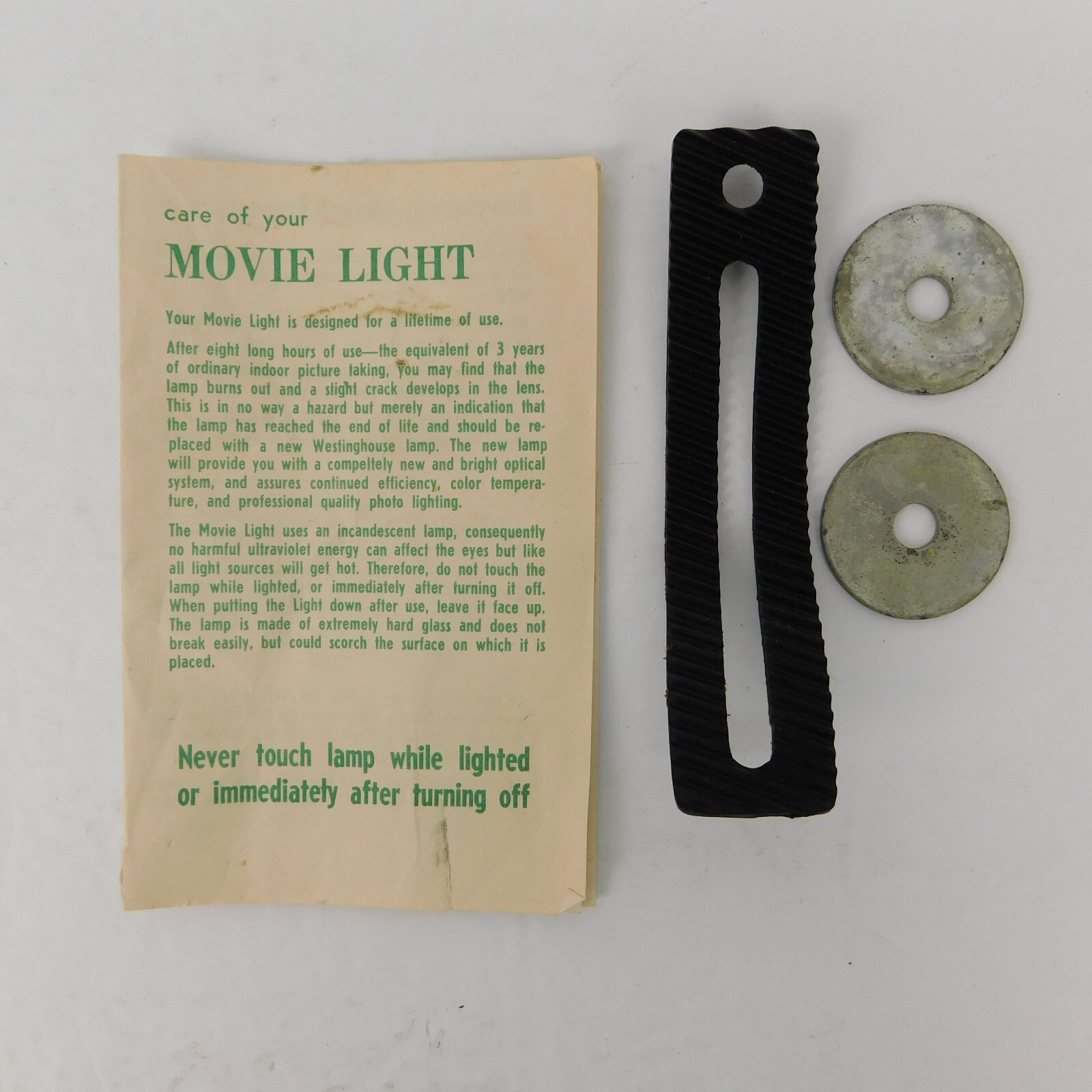 Vtg GE Movie Light Model 707 Underwriters Laboratories USA- Brighter Home Movies