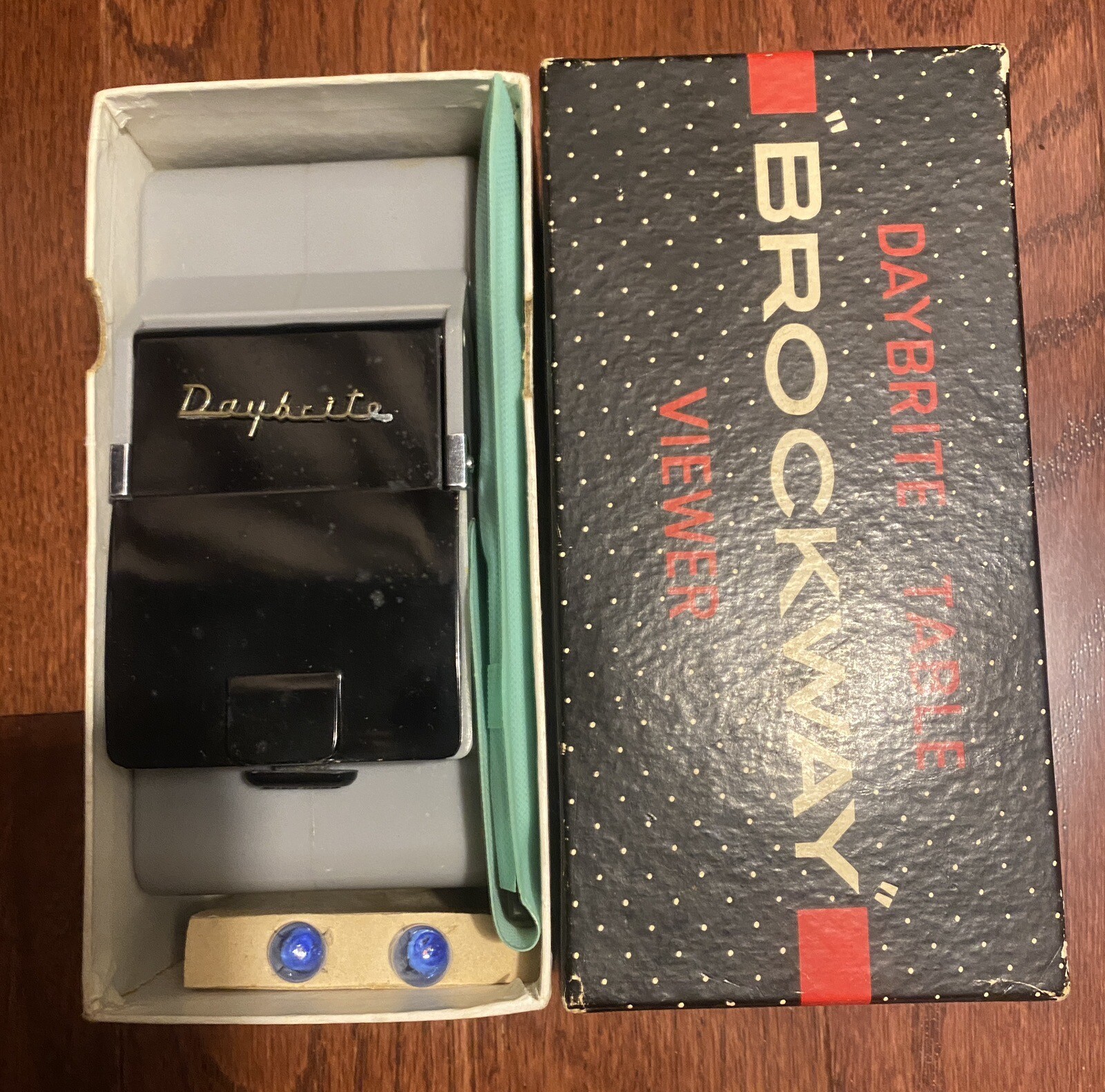BROCKWAY Daybrite Table Viewer w/ Original Box, Instructions & 2 Bulbs