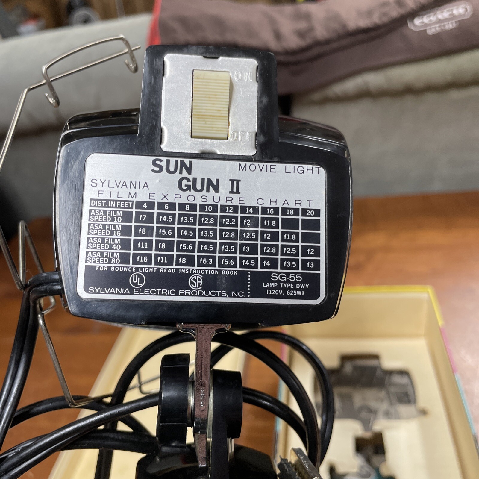 Sylvania Sun Gun Movie Light Vintage Photography Equipment Halogen Model SG-55