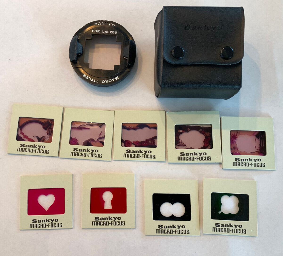 VTG SanKYO Macro Titler For LXL255 With 9 Macro Filters Carrying Case NEW