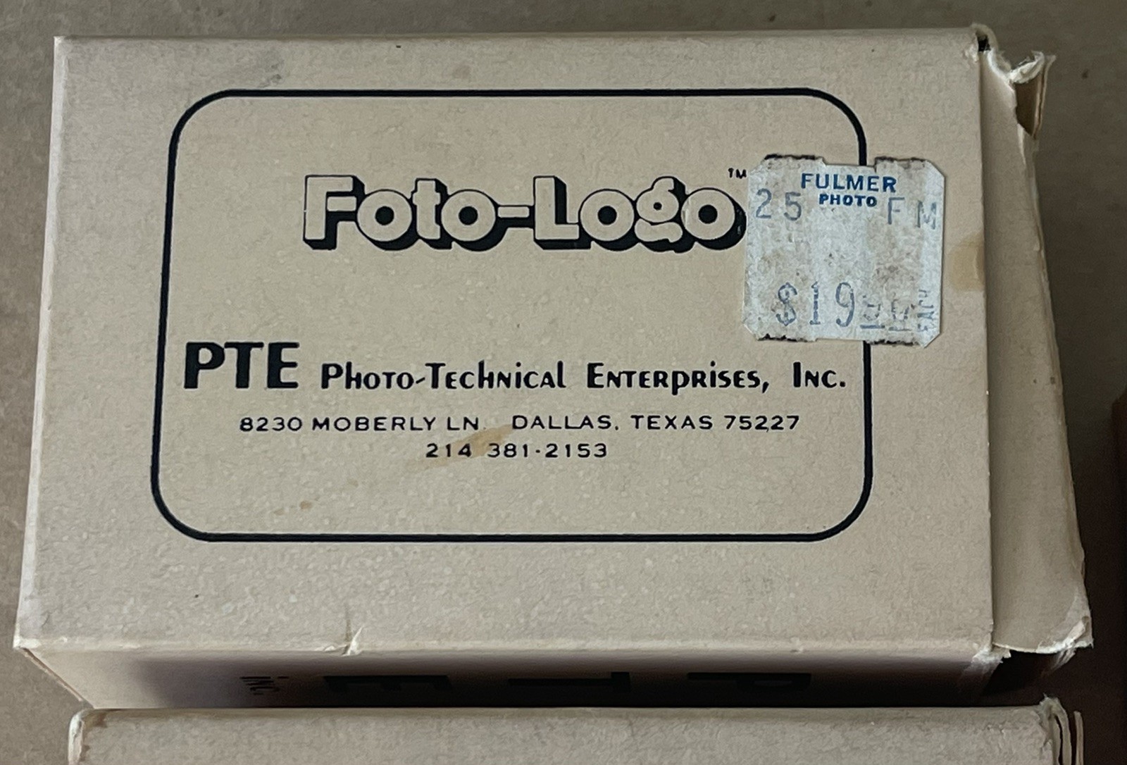 3 Vintage Foto Logo PTE Accessory Part Papers Unidentified Item Original Box NOS