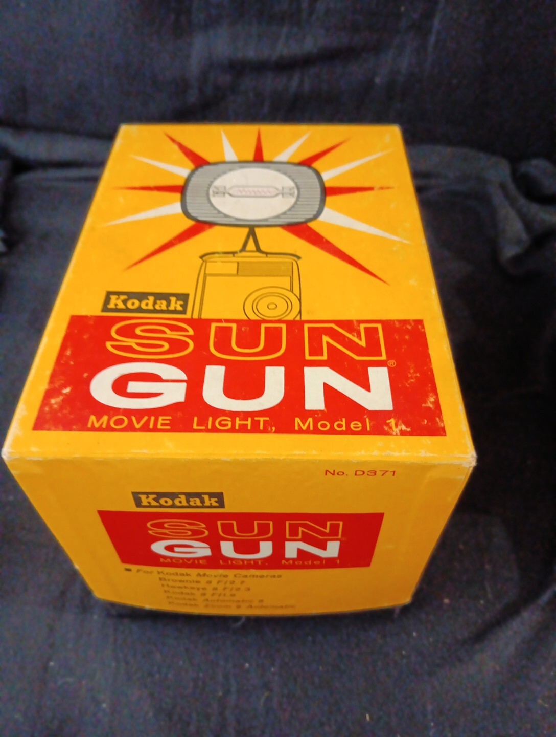 Kodak Sun Gun Movie Light Model 1 D371 Electric 8mm