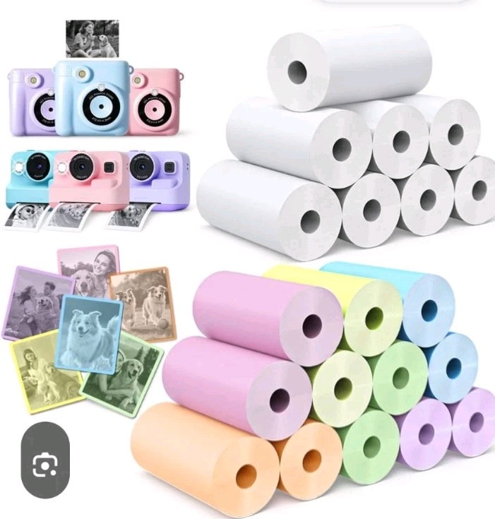Thermal Paper Roll 10 Rolls Multicolor Journal Photos MODEL: Q12-RMS-S44