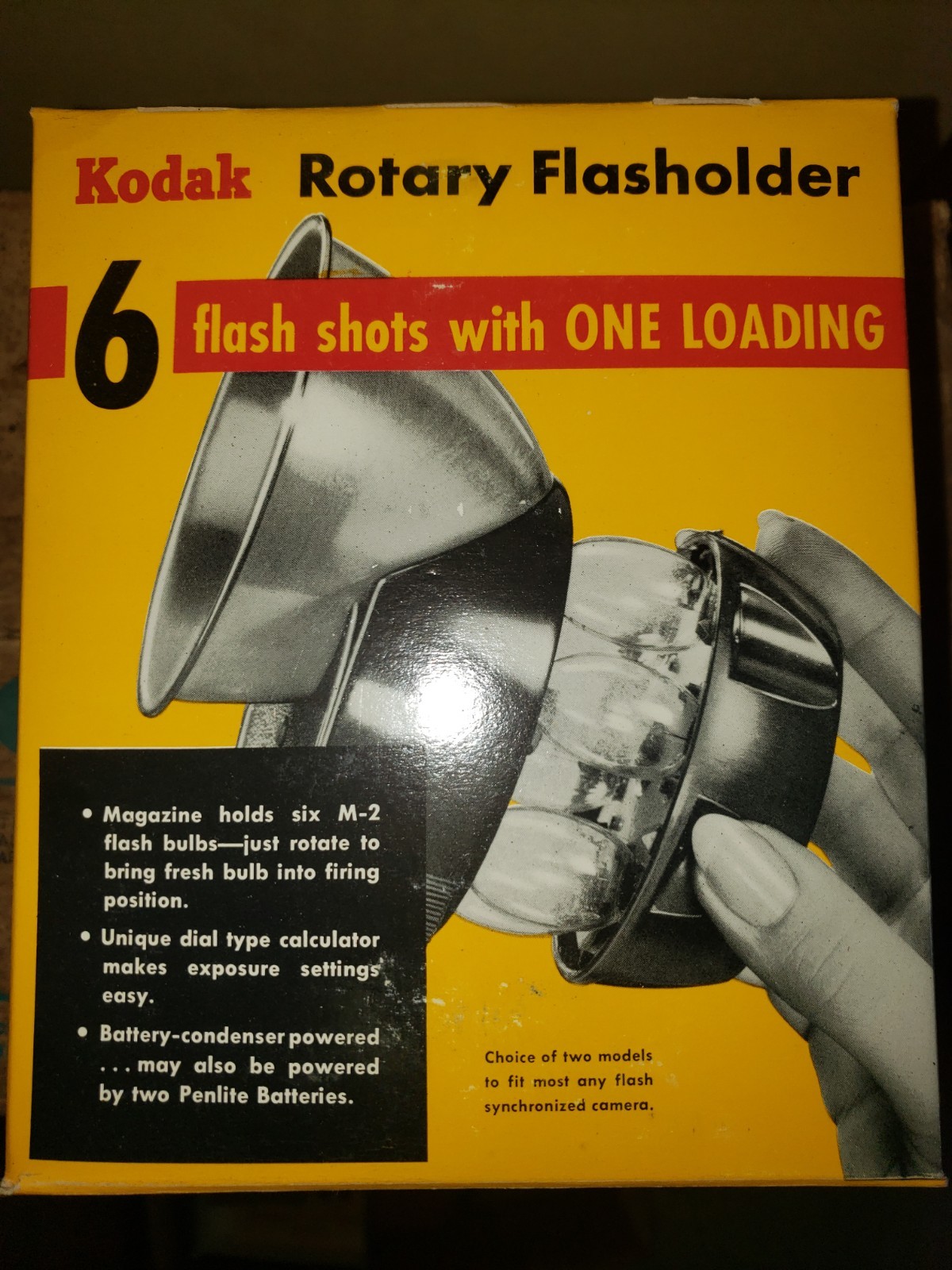 Brand New Old Stock IN BOX VINTAGE KODAK ROTARY FLASHOLDER TYPE 2 #726