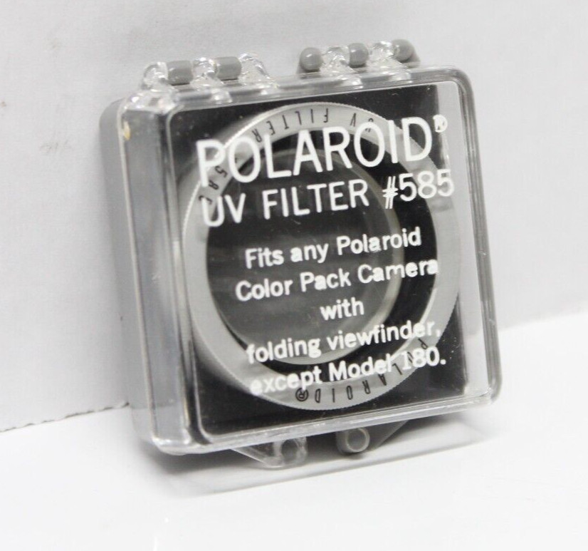 Vintage Polaroid UV Filter # 585 for Color Pack Cameras complete w/ Case