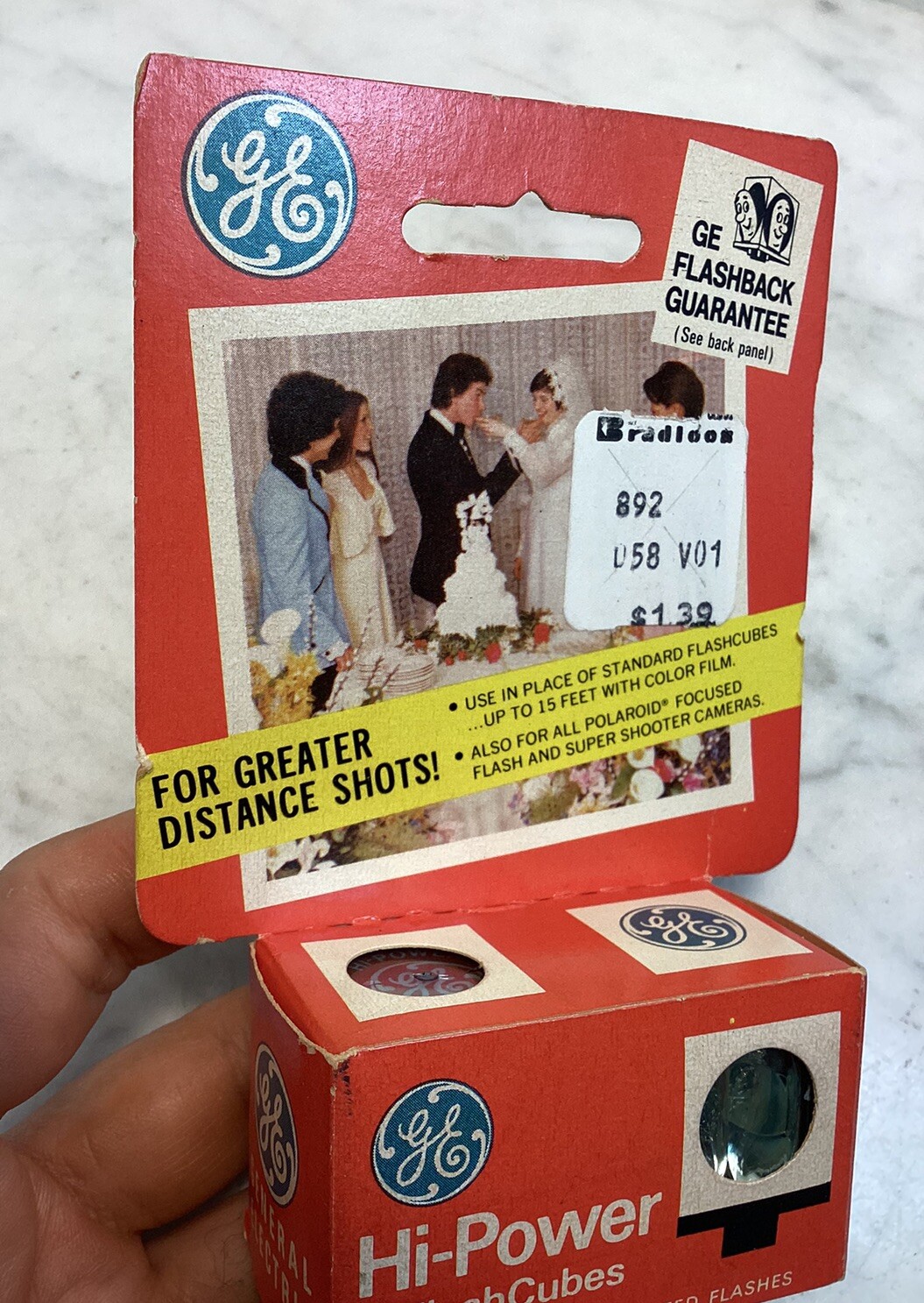 Vintage GE Hi Powder Flash Cubes For Polaroid Camera 2 Cubes