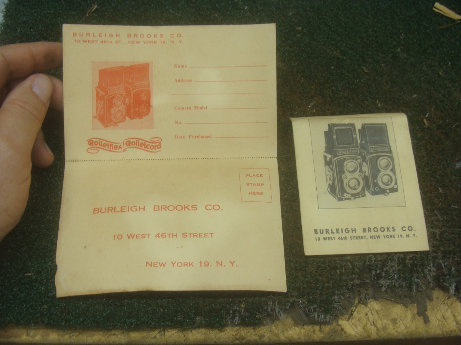 Rare Rolleiflex Empty Box Only For Camera with paperwork – AS SHOWN