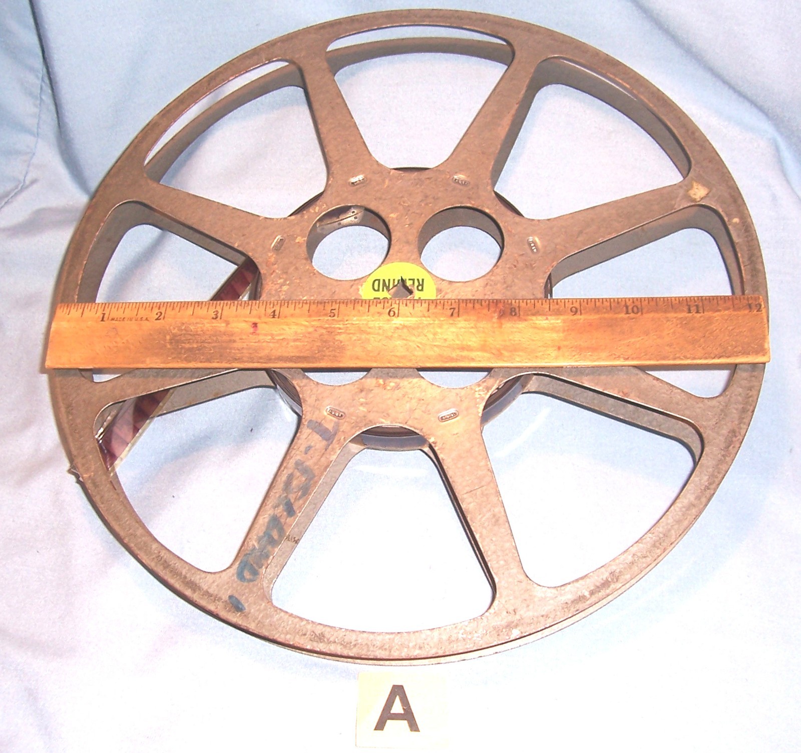 3 16MM 800-1200′ Metal Motion Picture Film Camera Movie Projector Take Up Reels