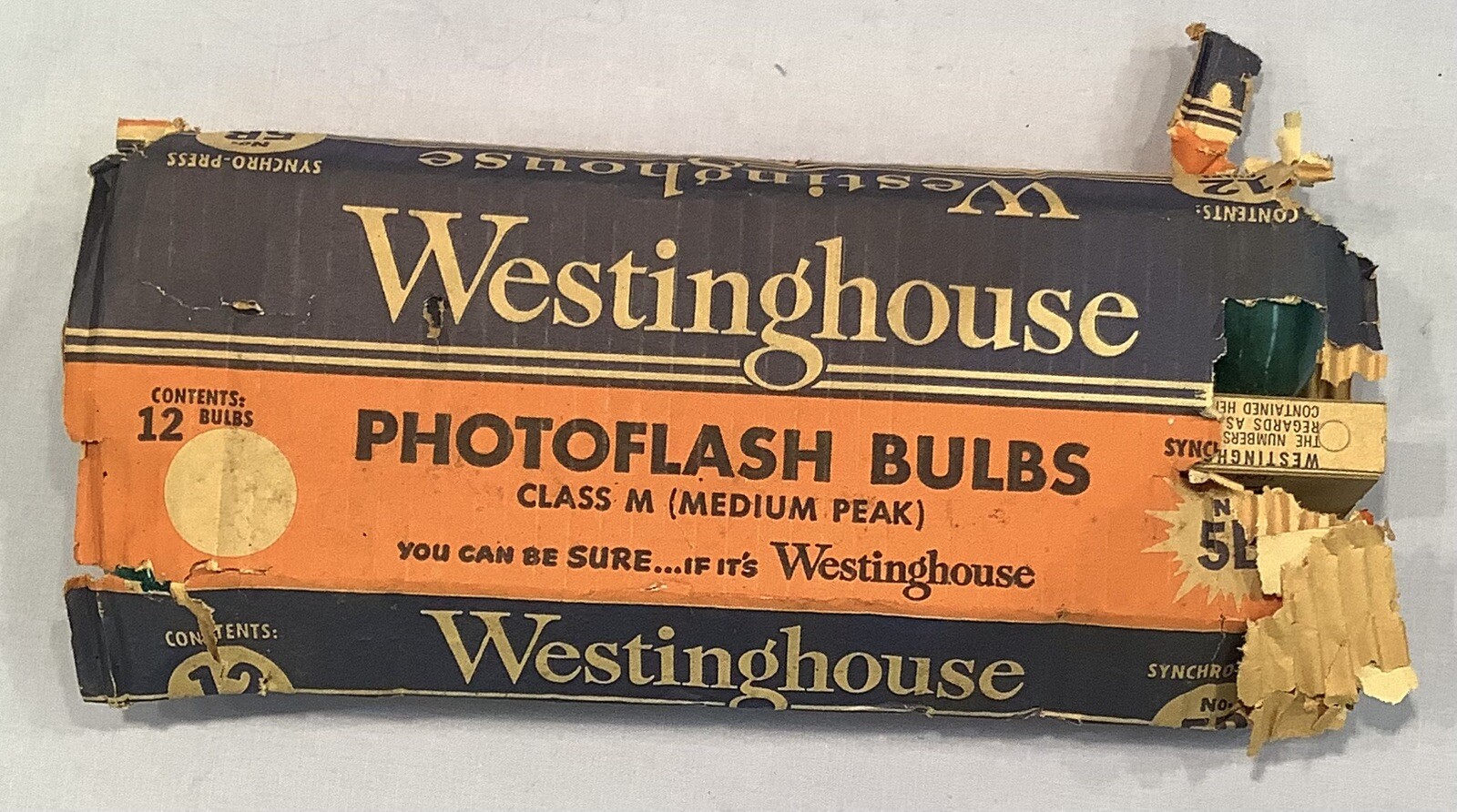 12 Vintage Westinghouse Flash Photo flash Bulbs 5B New Old Stock UNUSED