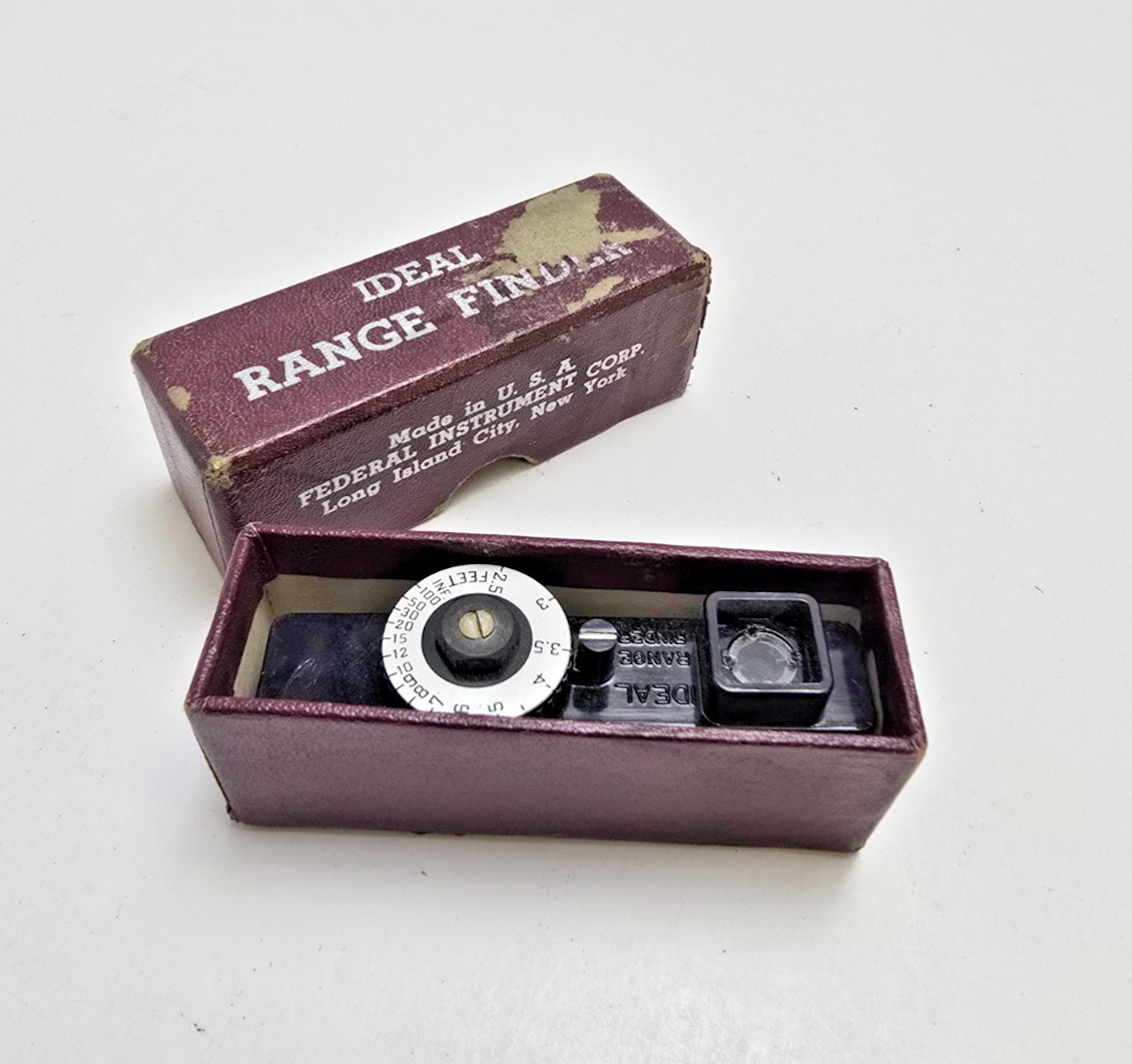 Vintage Ideal Range Finder Mfg By Federal Instrument Corp NY 1950s in Box USA