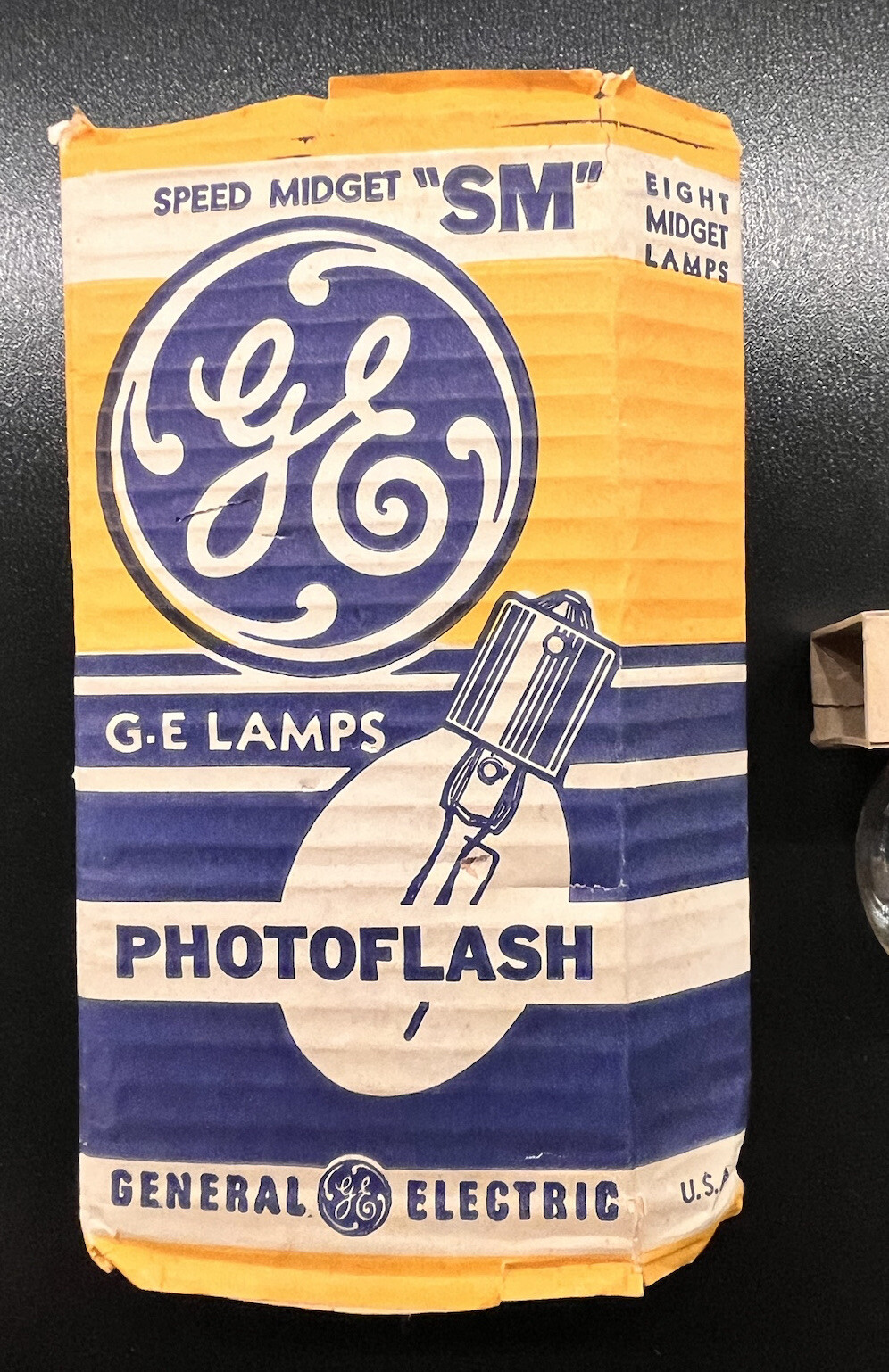 Vintage GE Photoflash Lamps Speed Midget “SM” Class F Made in U.S.A. – Pack of 8