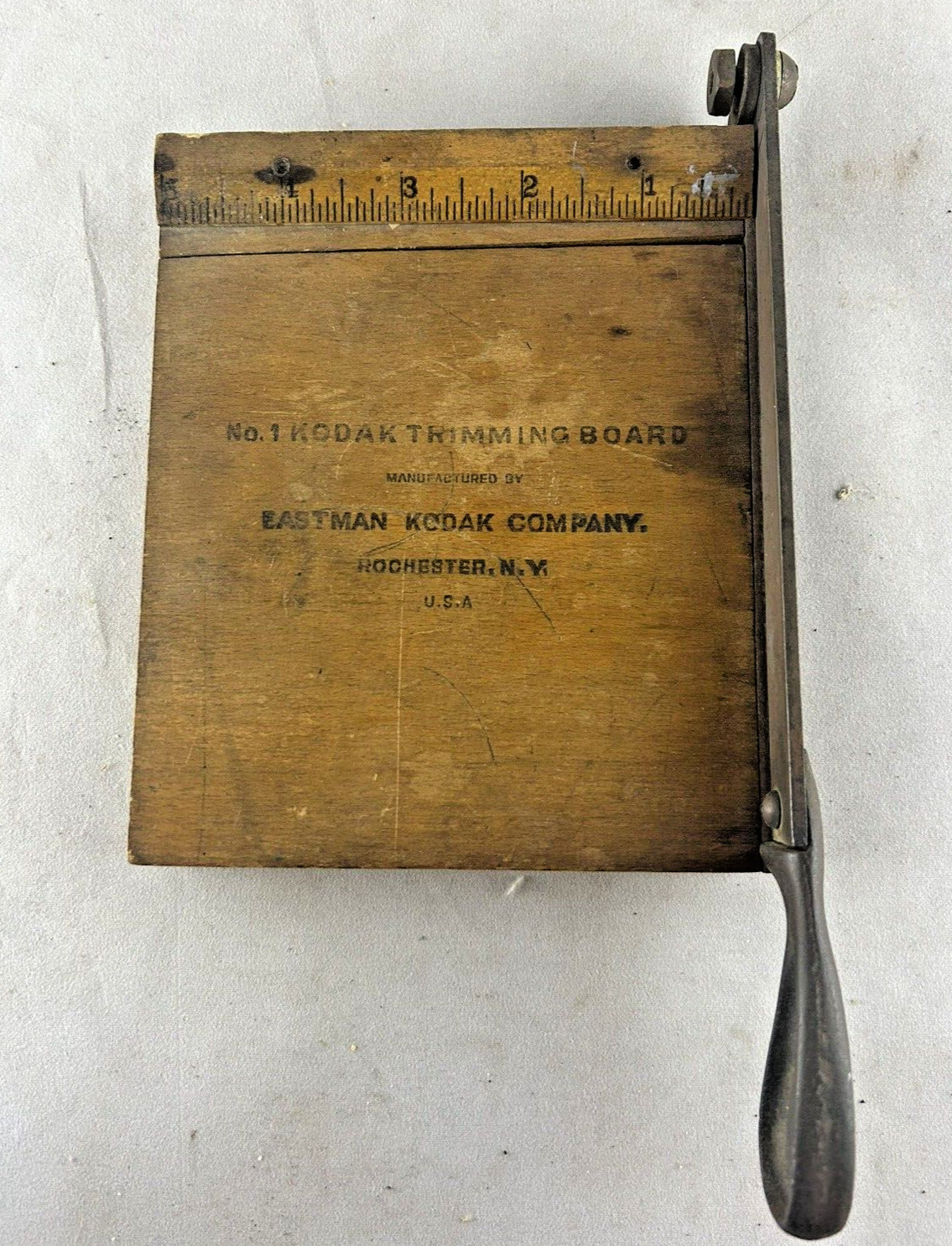 Vintage No. 1 Kodak Trimming Board Wood Negative Cutter Antique Photography Tool