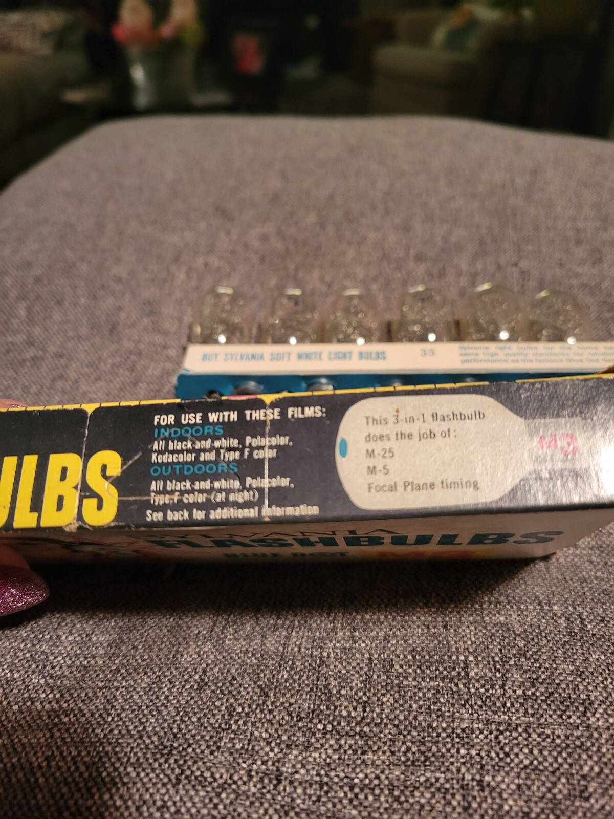 Vintage Sylvania Flashbulbs Blue dot M3 10 in pack