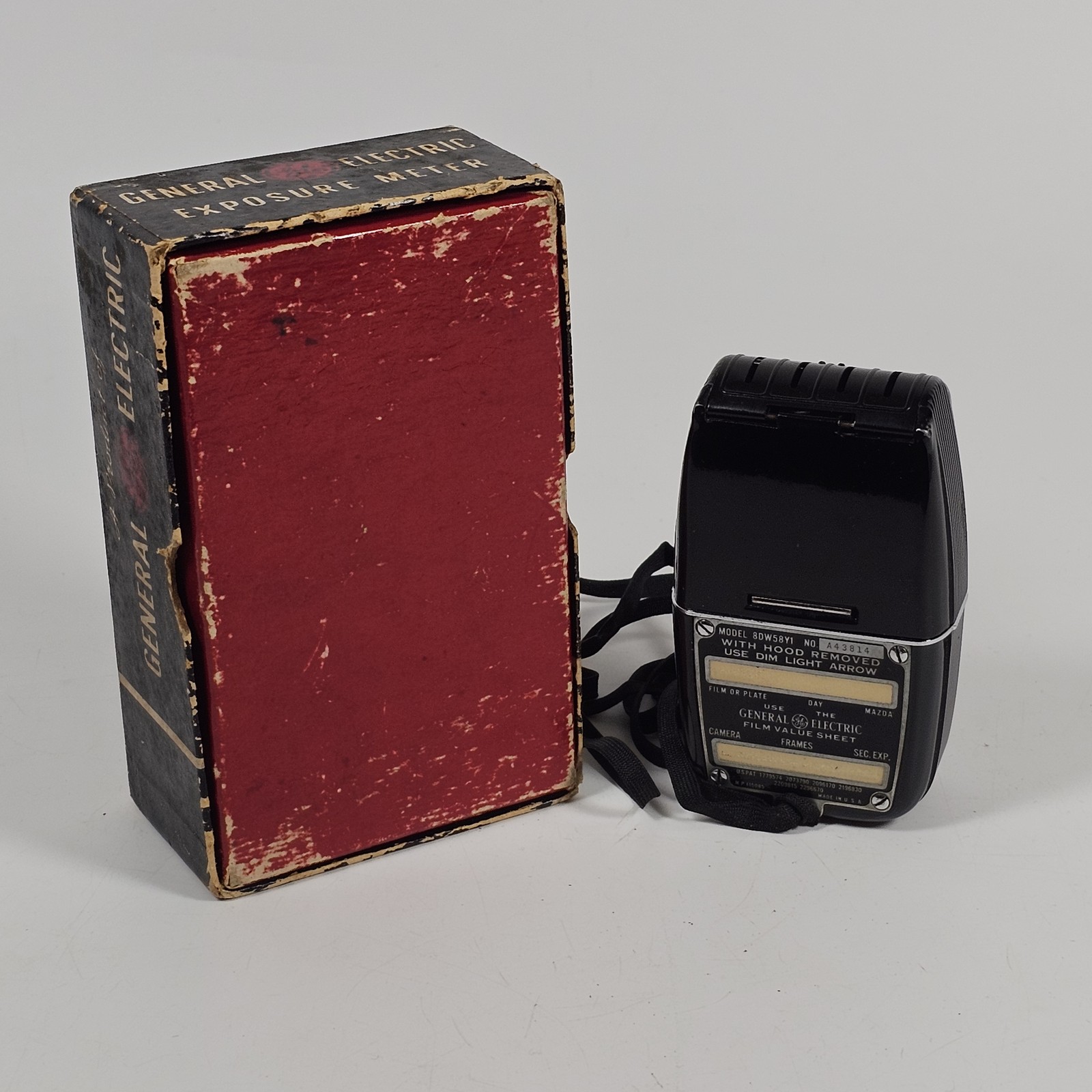 Vintage General Electric GE 8DW58Y1 Exposure Meter w/ Box Film Photography USA