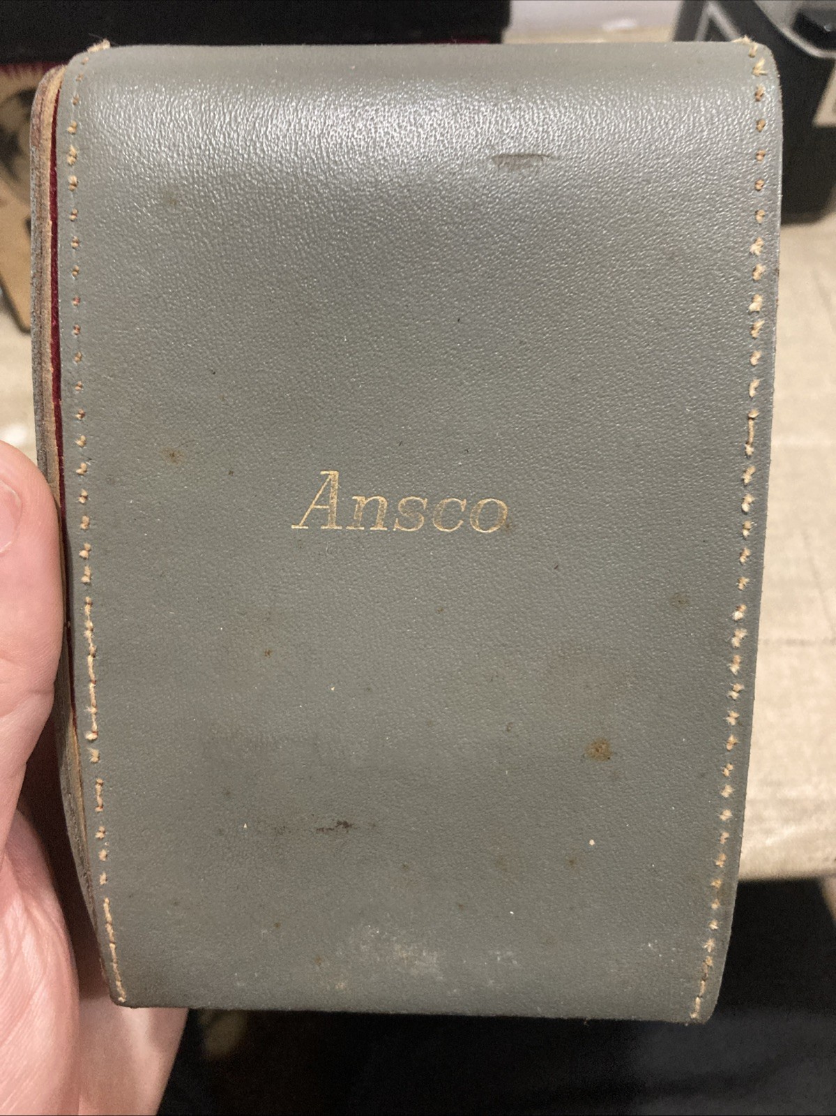 Antique Vintage Retro Ansco CAMERA CASE Leather Uncommon Old Photography