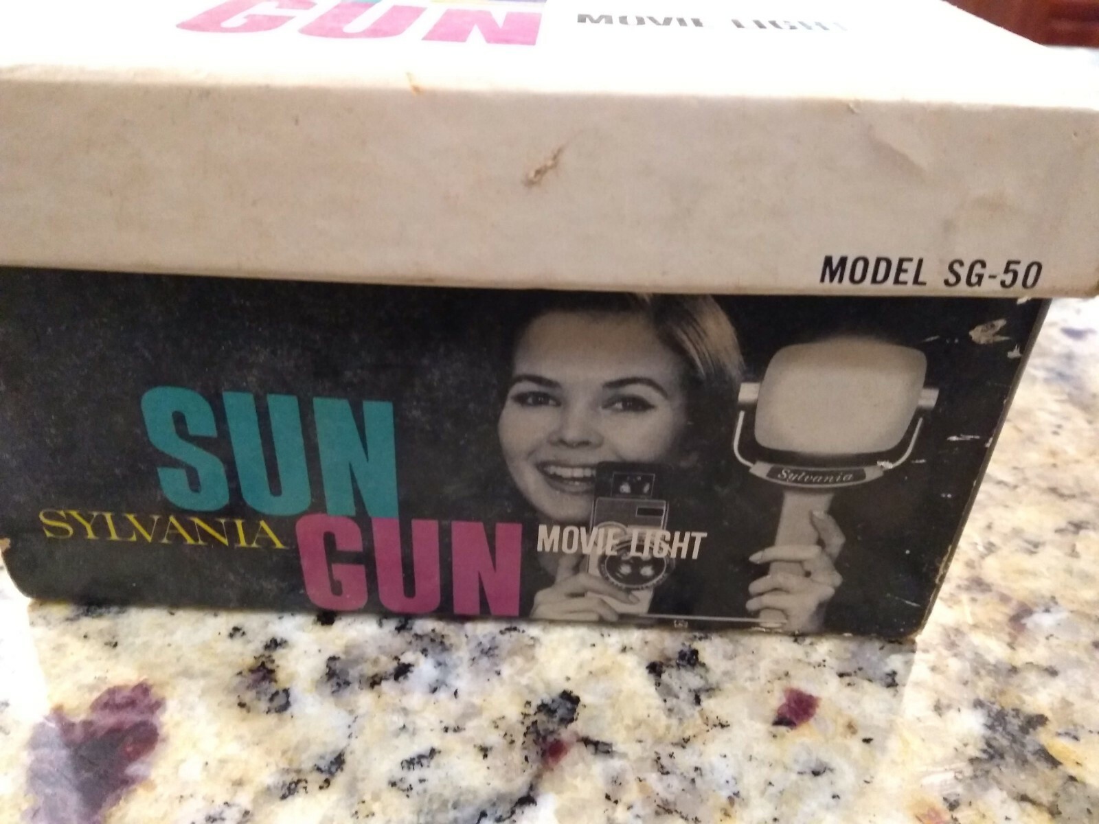 Vintage Camera Movie Light Sylvania Sun Gun SG-50, Excellent condition and works