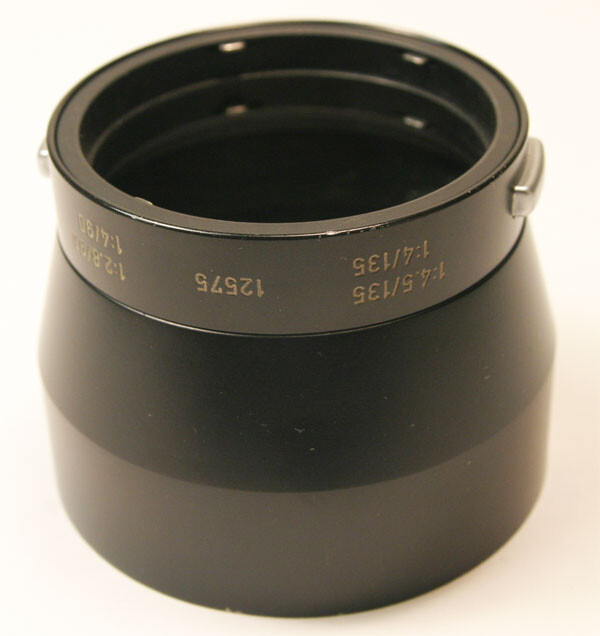 Leica Black 12575 Hood for 90mm/2.8,90mm/4 & 135mm/4,135mm/4.5 Clean