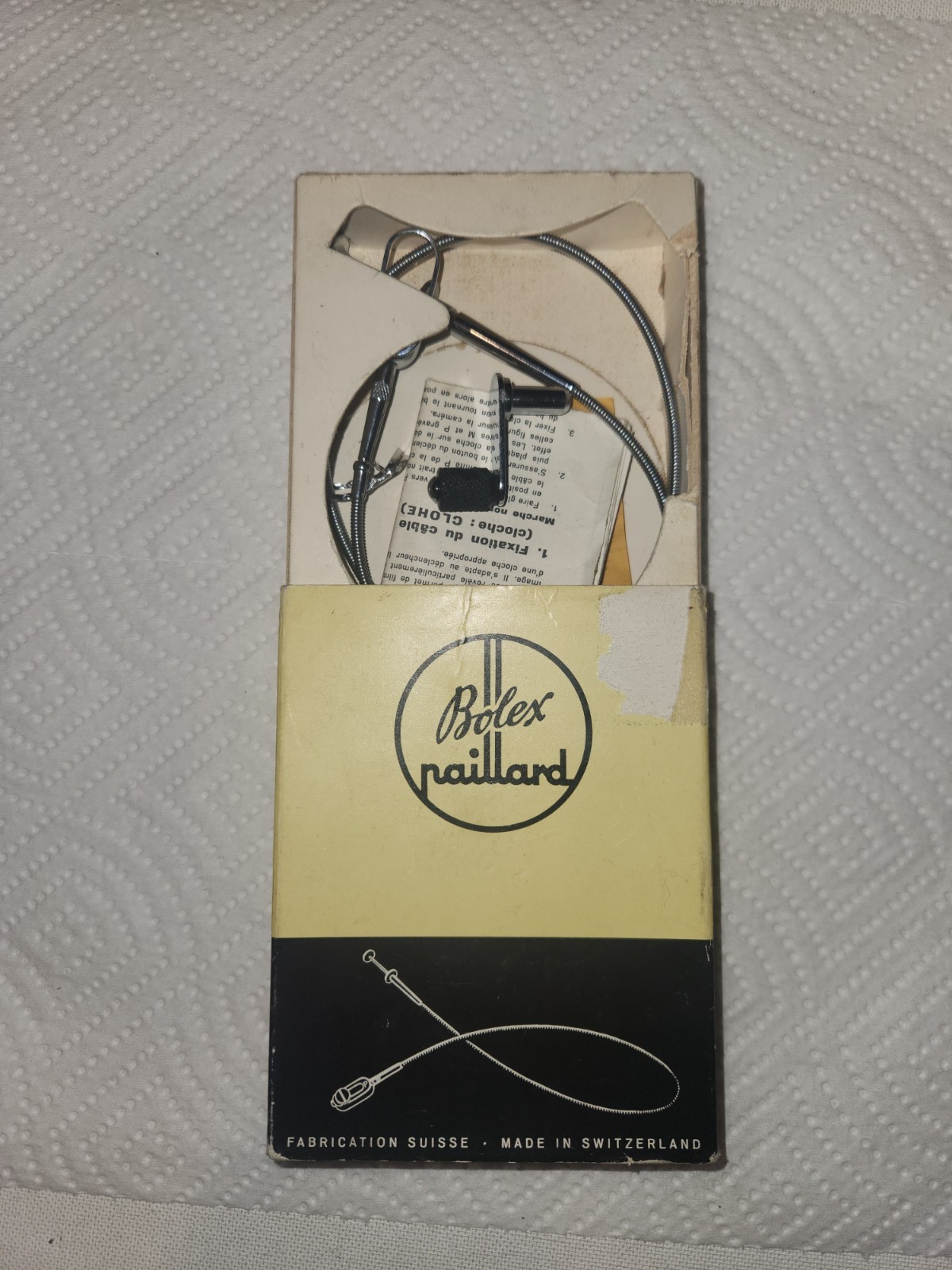 BOLEX Cable Release in Box w Adapter instructions Rewind Crank 16mm Movie Camera