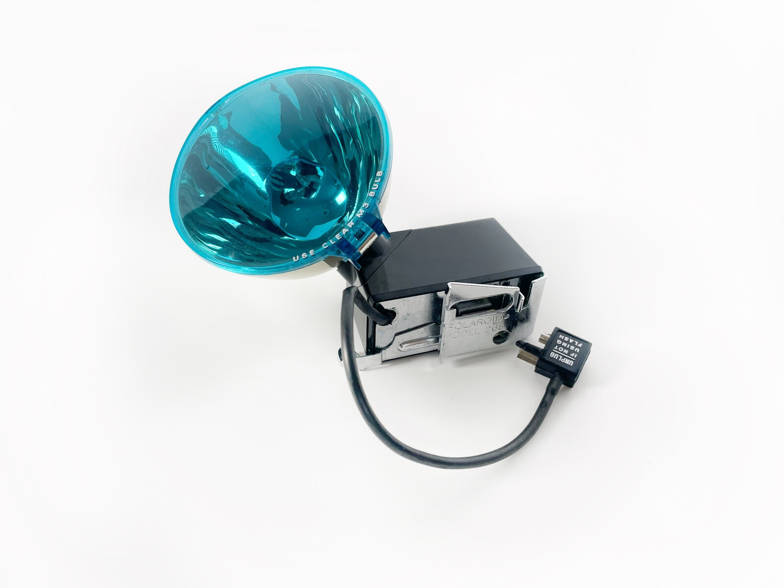 Blue Polaroid Flashgun Attachment Vintage Model 268