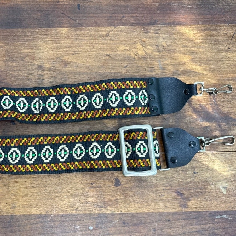 Vintage Camera Strap 2″ Band Holds 3 Film Rolls Hippie Retro Boho Photographer