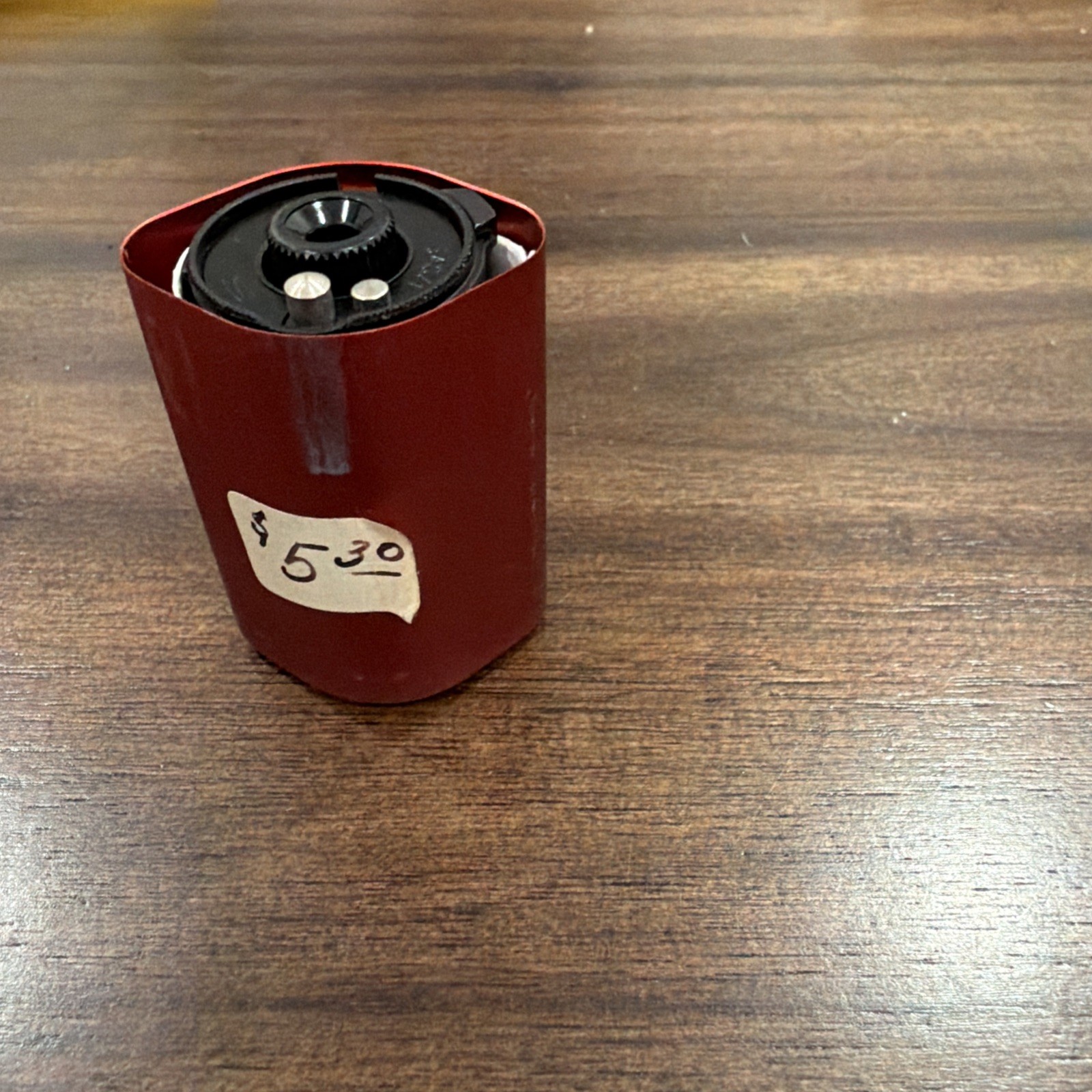 NOS Zeiss Ikon 540/1 Reloadable 35mm Film Cassette w/ Red Metal Canister Contax