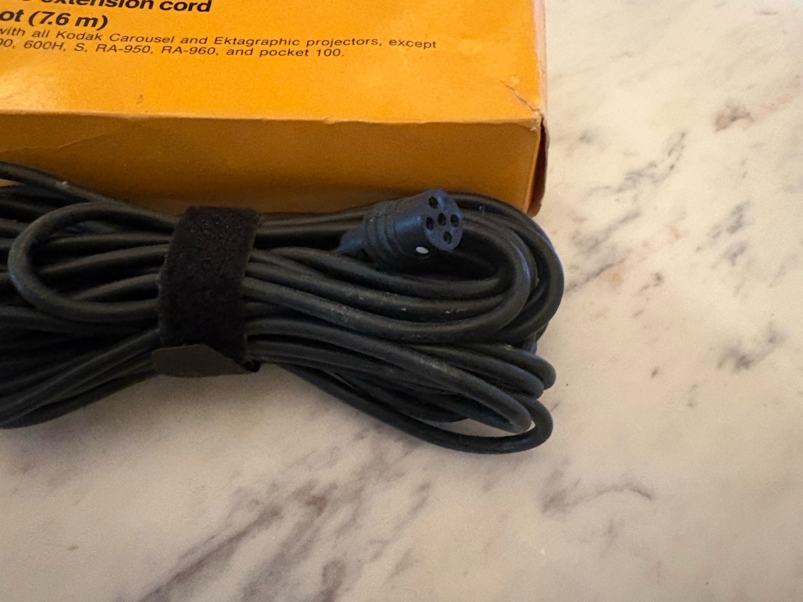 Vintage Kodak EC58 25ft Remote Extension Cord EC-58 NOS w/Original Box Carousel