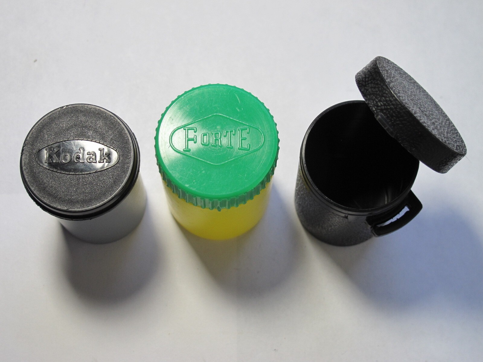 3 x RARE & UNIQUE Vintage 35mm Film Canisters (not metal)