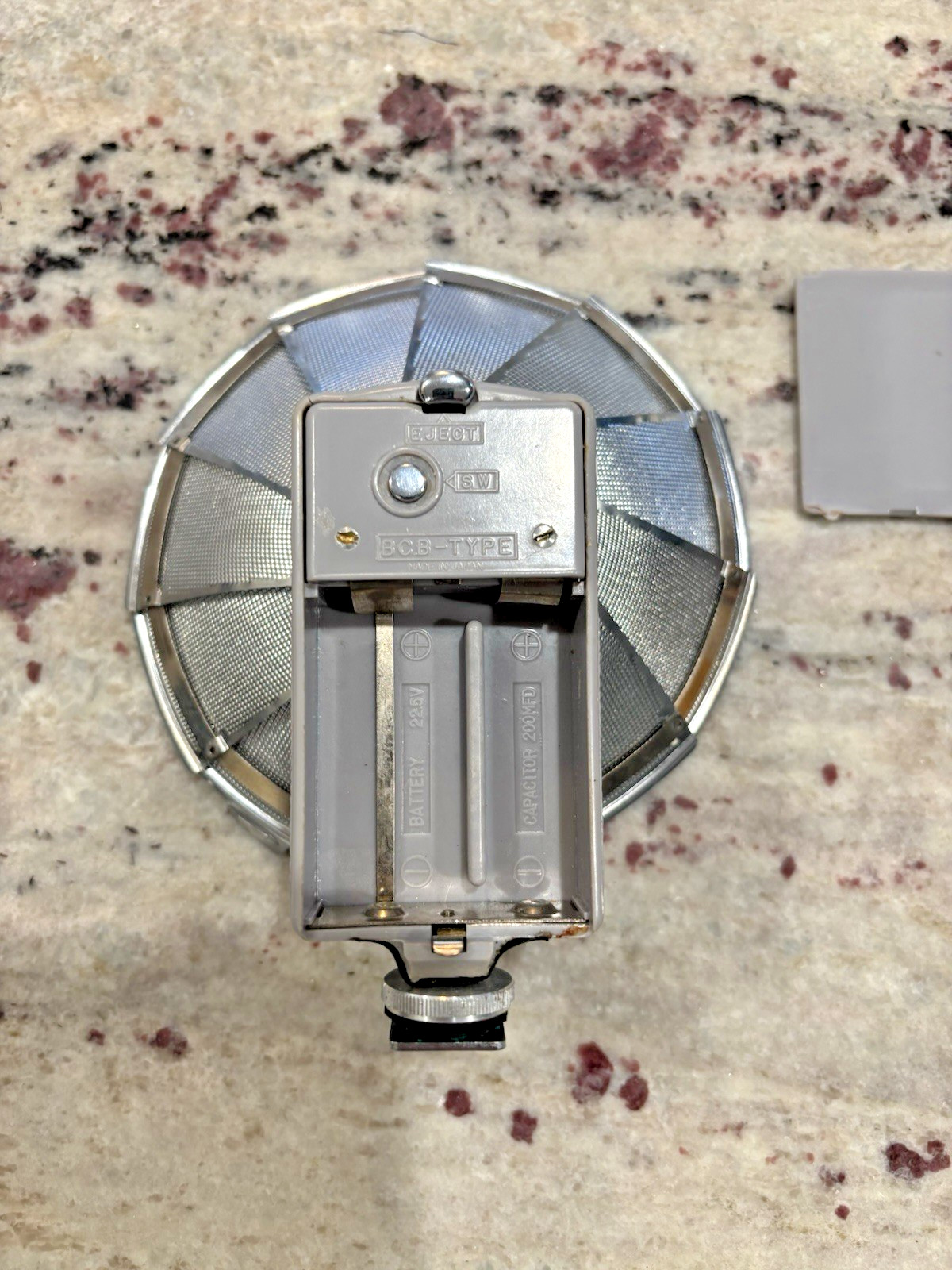 Vintage Photography Uniflash Pocket Flash with Brown Leather Case