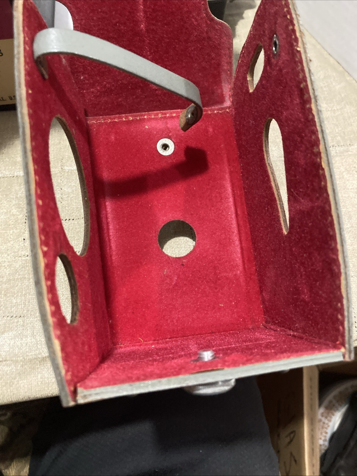 Antique Vintage Retro Ansco CAMERA CASE Leather Uncommon Old Photography
