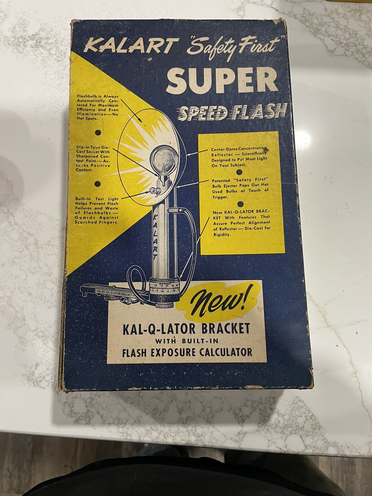 Kalart Safety First Super Speed Flash VTG Original Box. UNTESTED