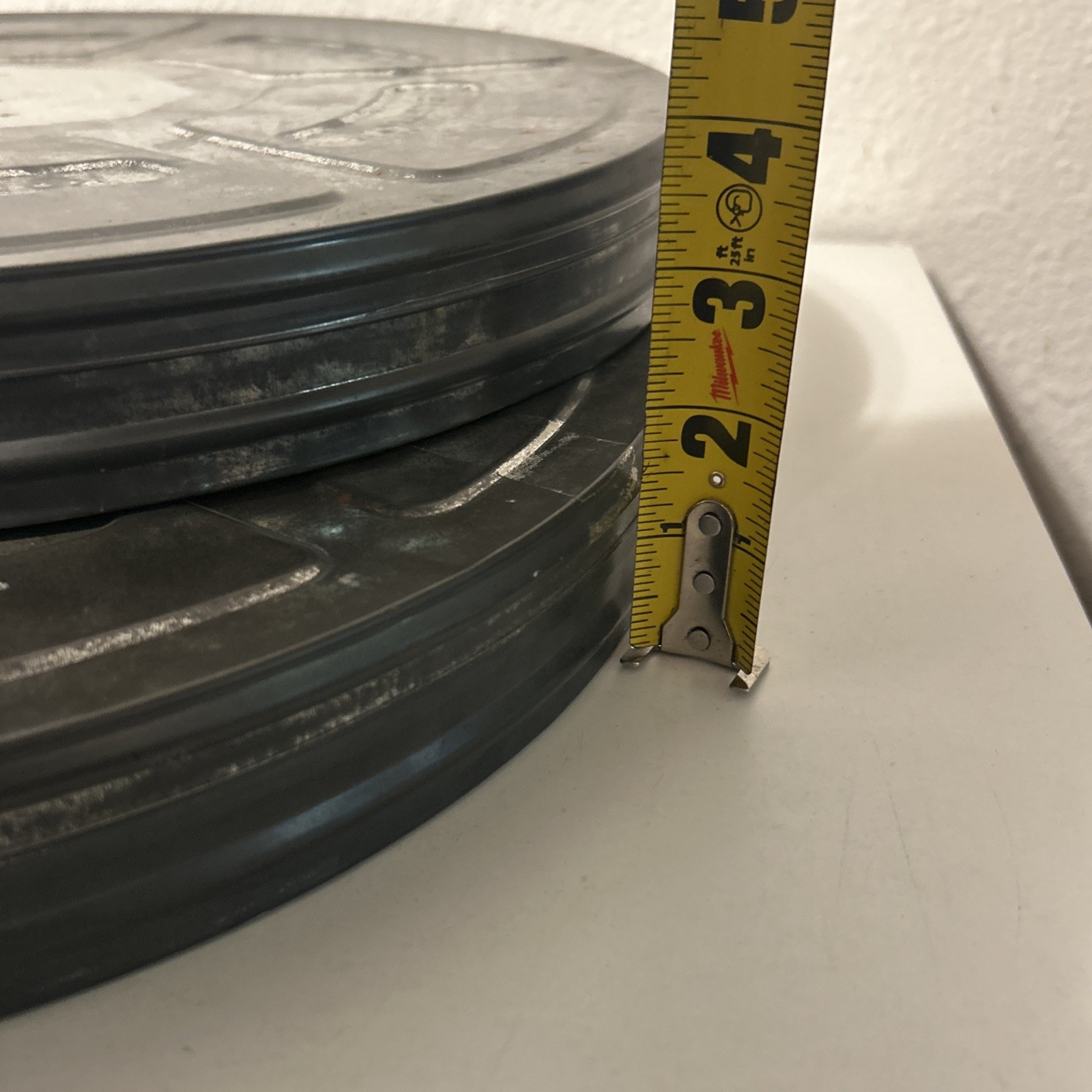 2 Vintage Eastman Kodak 35mm Film Can 2373- Empty Canister 11” Diameter USA Made