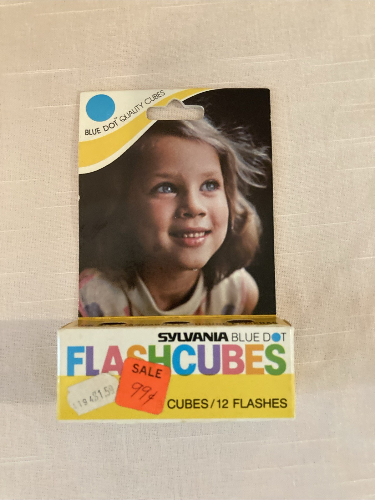 Sylvania Blue Dot Flash Cubes Vintage 3 Pk Camera Flash GTE Products USA