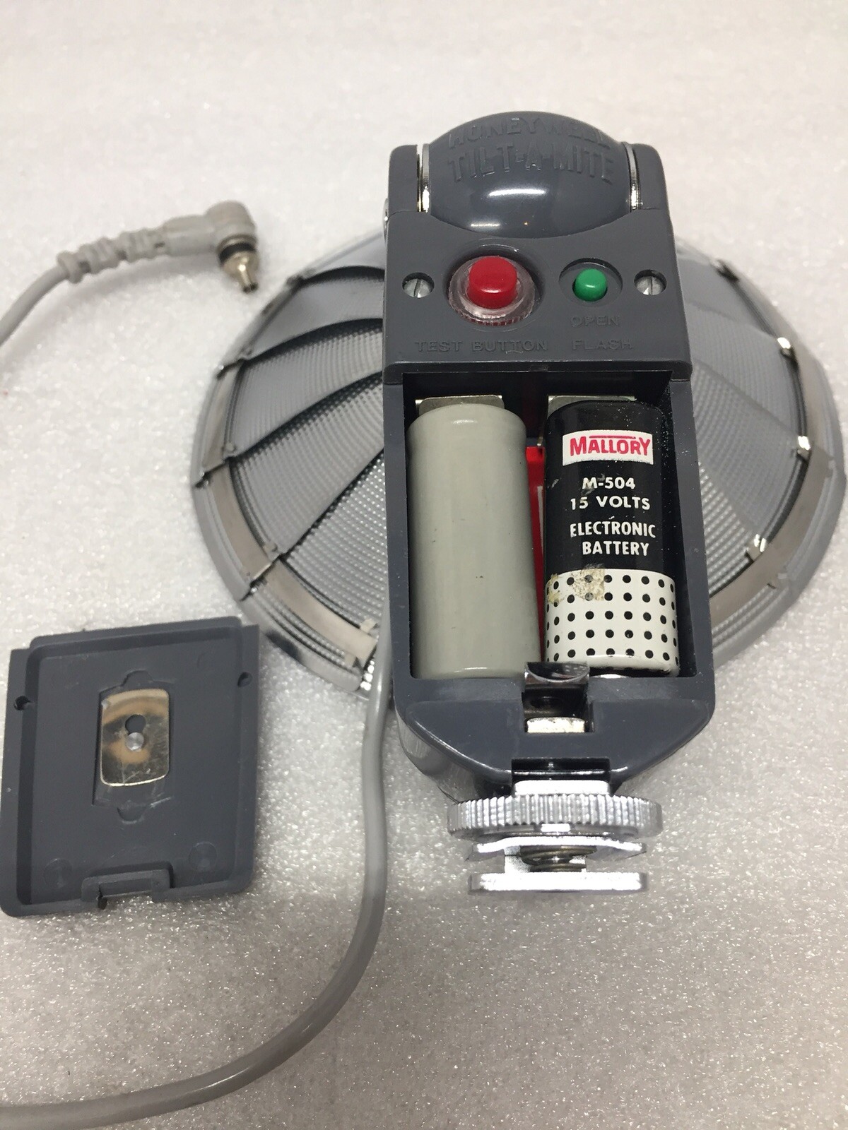 Vintage Honeywell Tilt-A-Mite Camera Equipment Flash Collapsible Fan