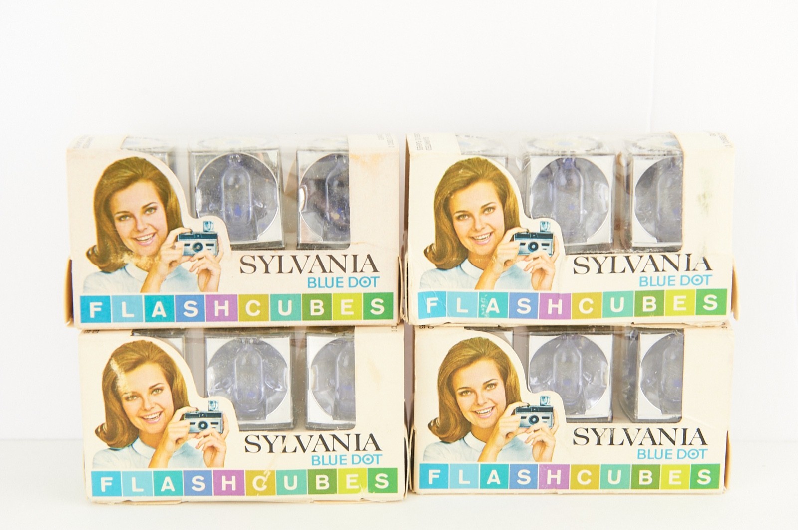 Sylvania Blue Dot Flash Cubes, 3 Cube Pack, New Old Stock