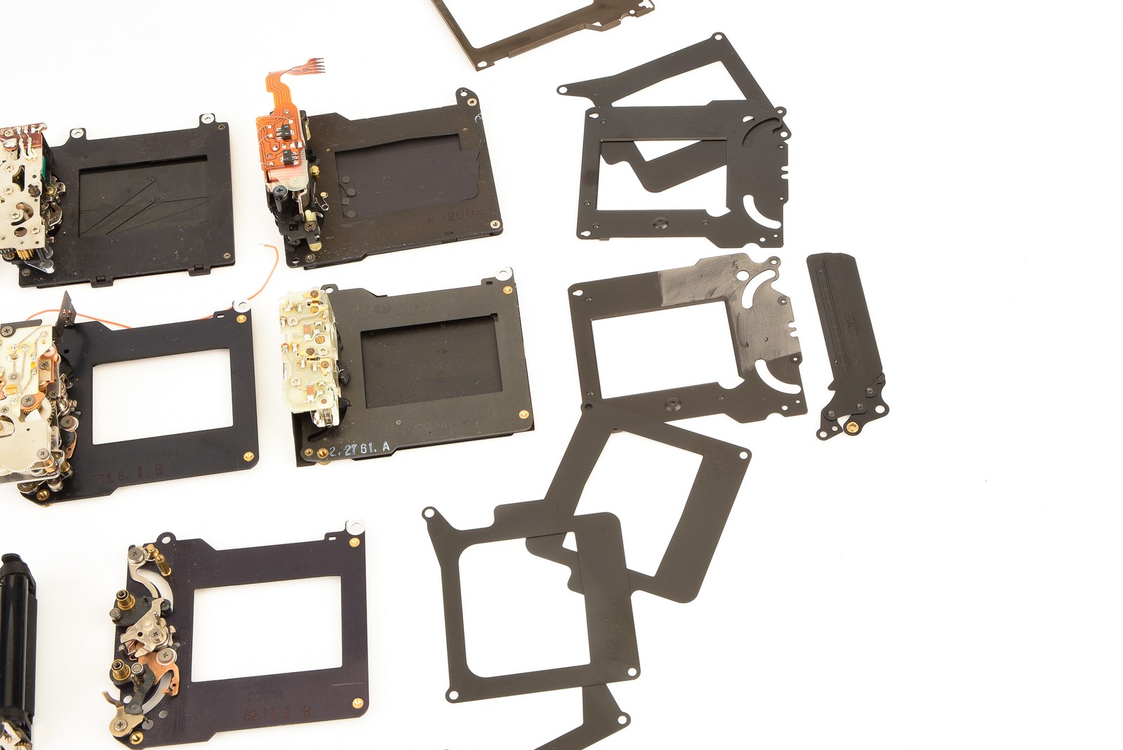 35mm Film SLR Camera Shutter Block Assembly Lot Canon Nikon Olympus AS-IS V20