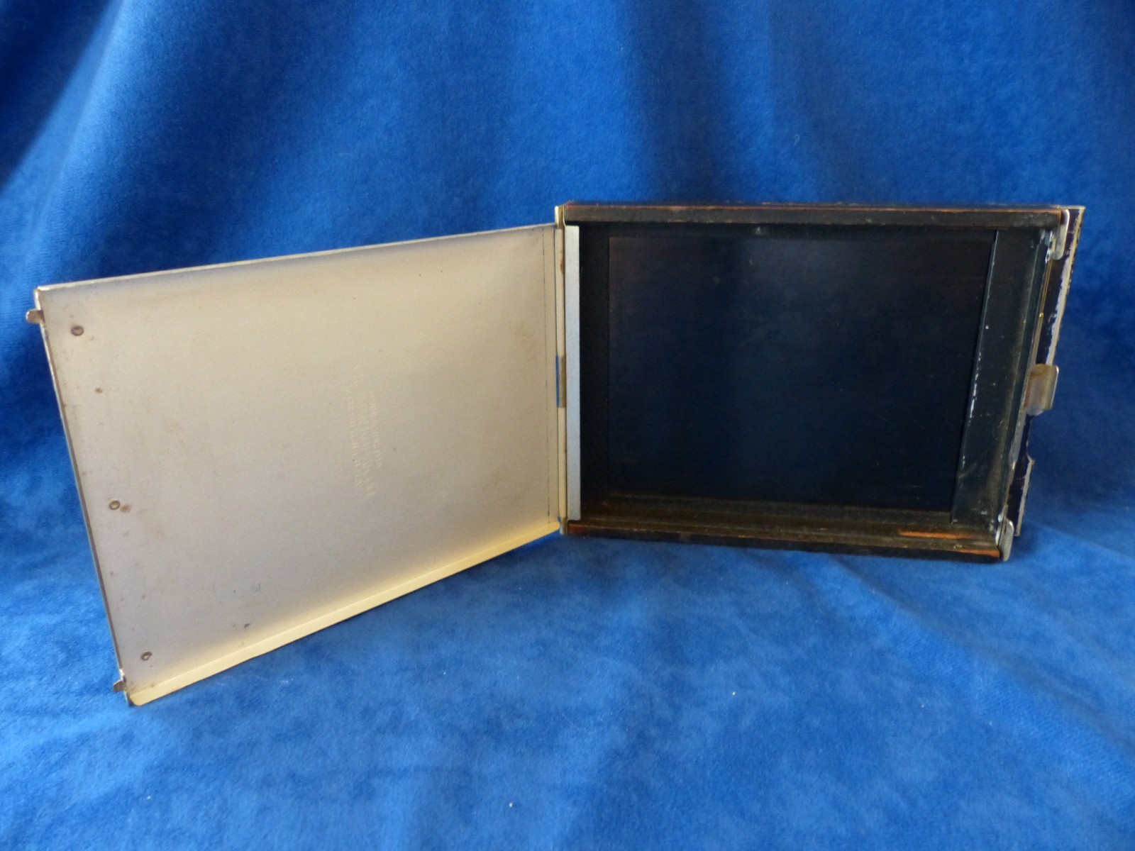Vintage Kodak film pack adapter, 4×5, wood & metal, fair condition, working well