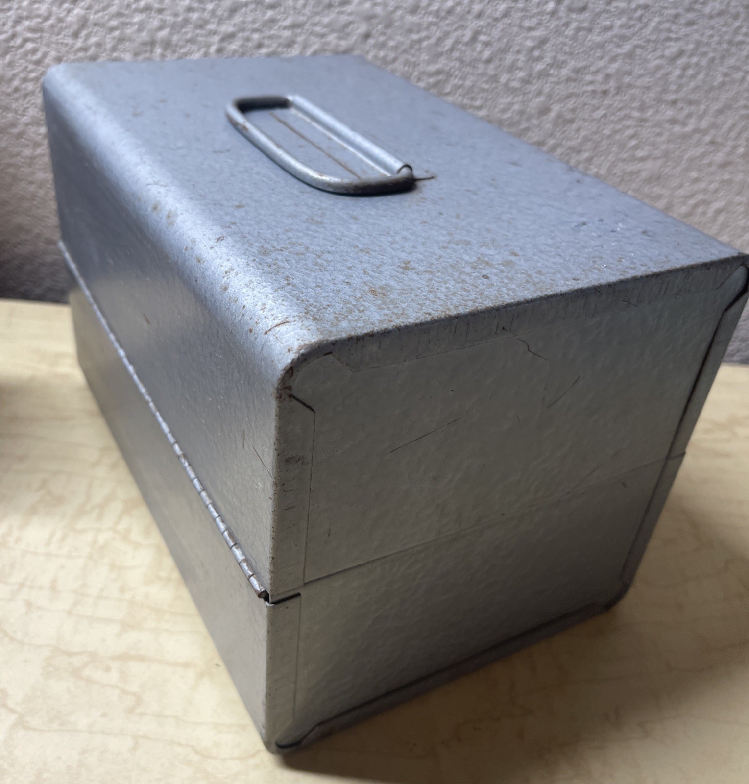 Brumberger Reel to Reel Latch Metal Storage Case + 1 Empty Case & Reel VINTAGE