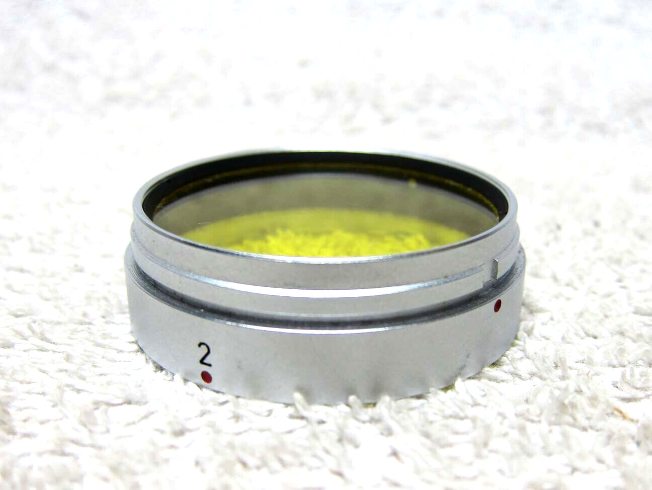 MINTY Vintage LEICA #2 YELLOW Push-On Lens FILTER- XROOU. LEITZ Wetzlar Summarit