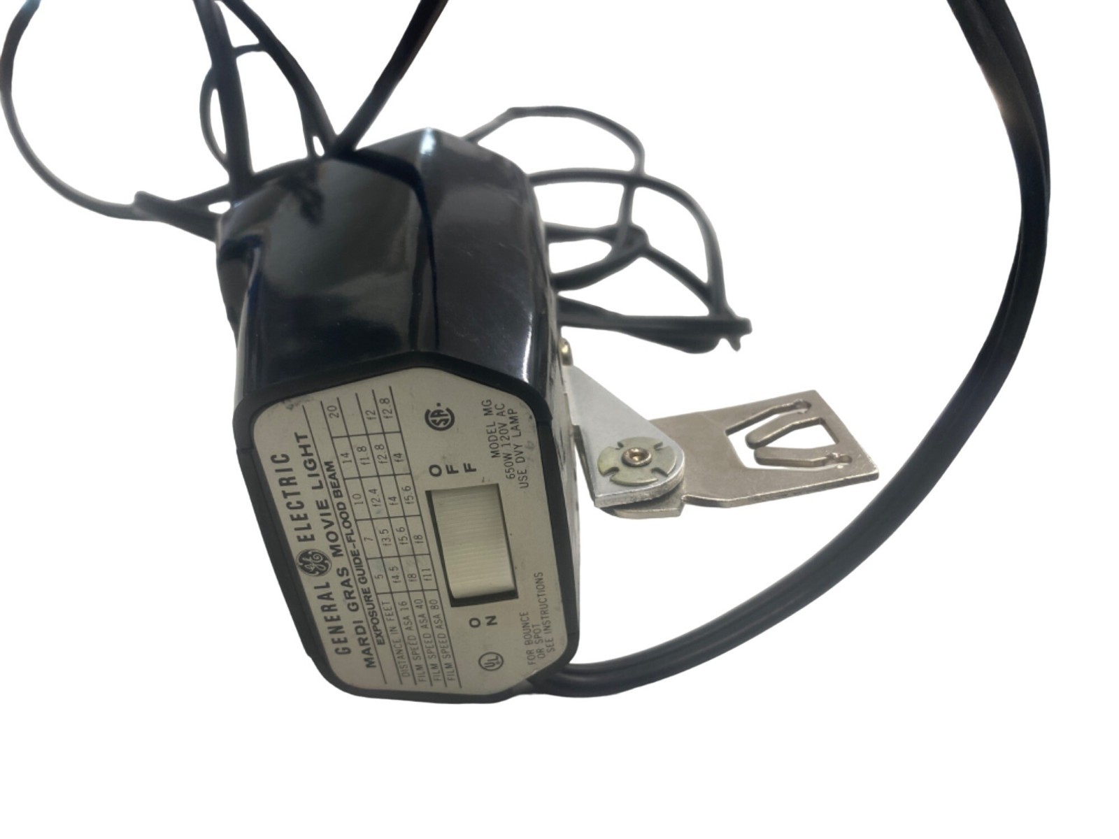 General Electric Mardi Gras MG-2C Movie Light For Super 8 Cameras