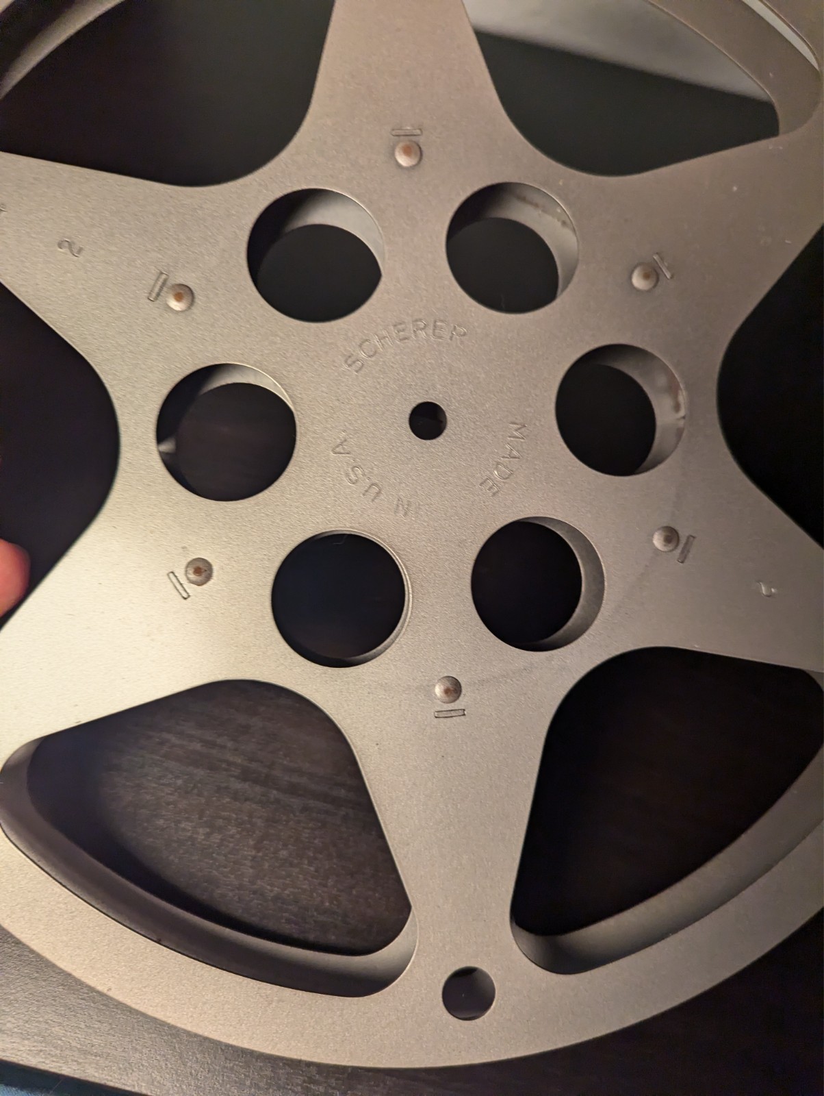 SCHERER 800′ 16MM FILM REEL 800ft cap – Made In USA – See Video