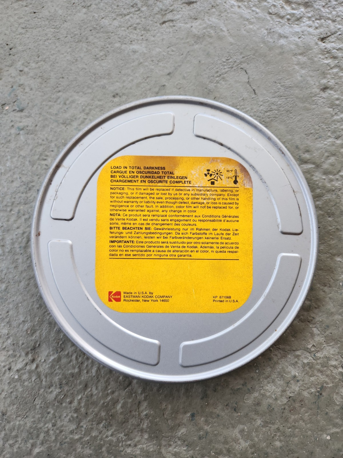 Kodak Eastman Exr 100t Color Negative 400 Recan Empty Case W Bag 7248 548 1803