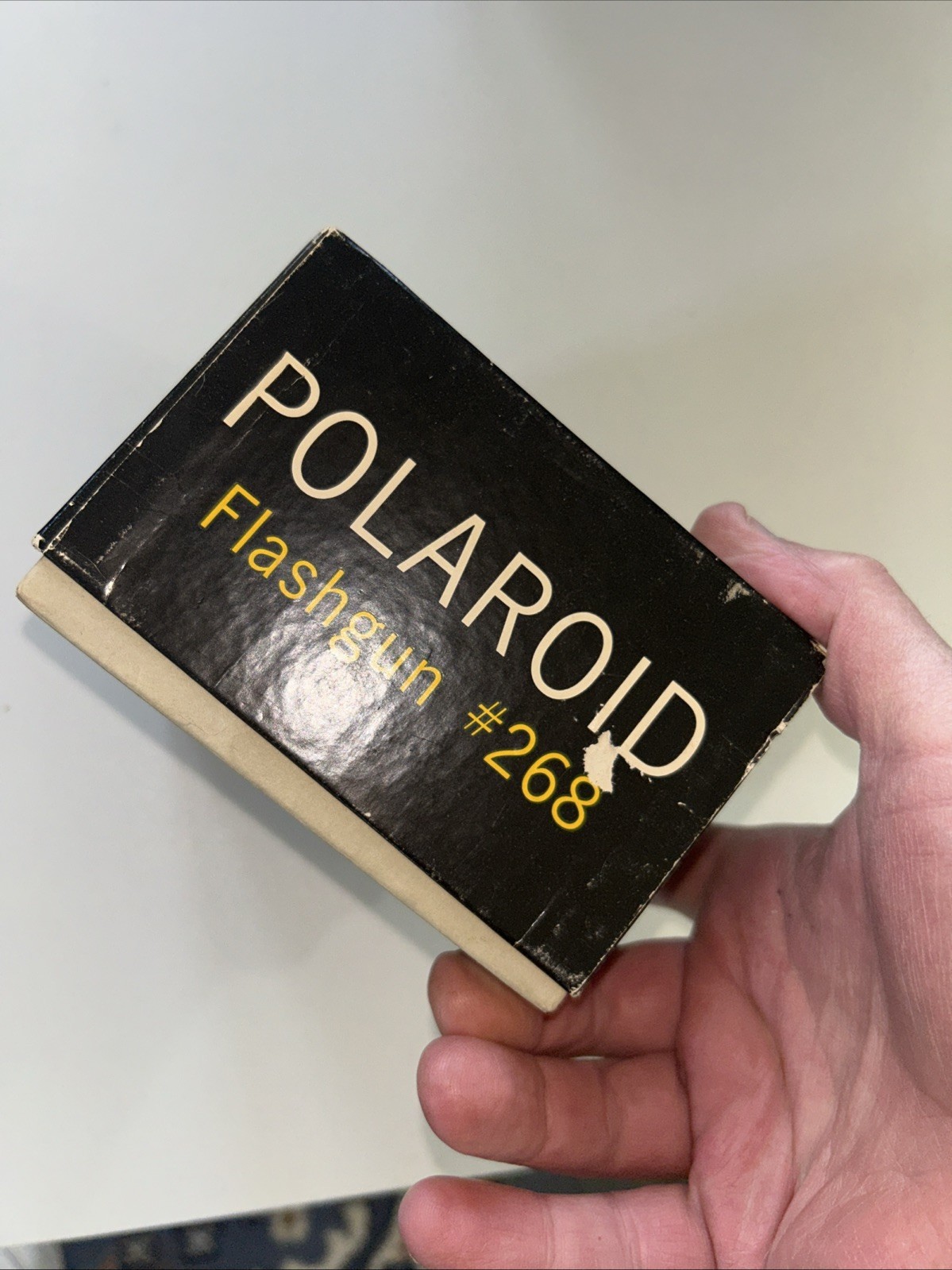 Vintage Polaroid Flash Gun #268 – Boxed – Camera Flash Accessory – Untested
