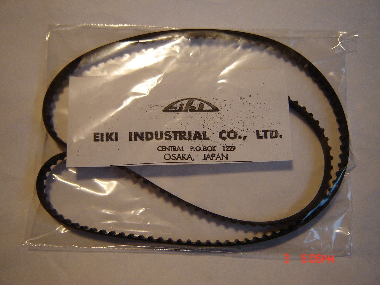 EIKI ELF 16mm Projector Main SYNC Drive Belt Part # ST-15211 , New