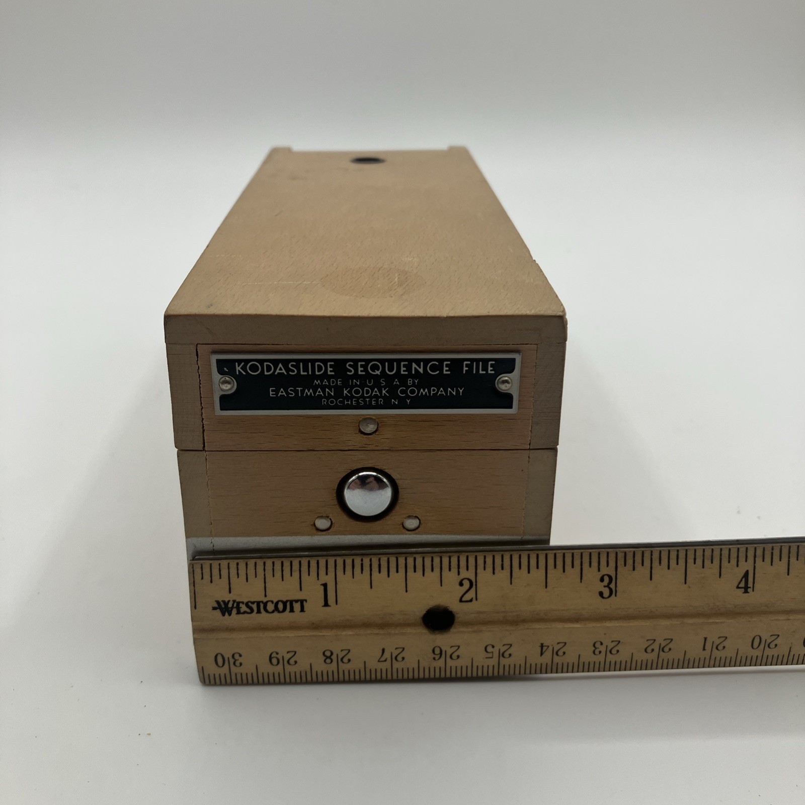 Vintage Wooden Kodaslide Sequence File Box Eastman KODAK Company USA Lot of (3)