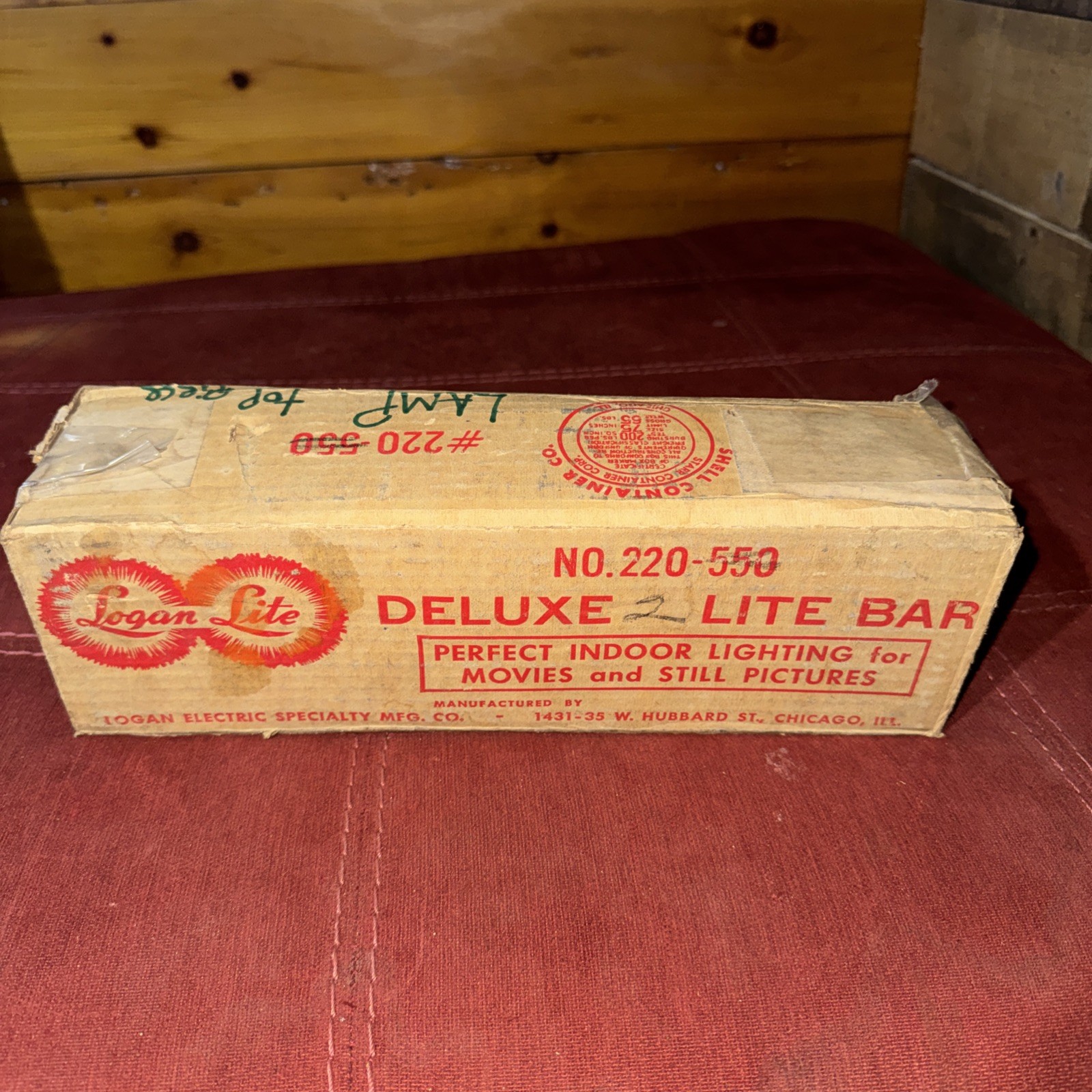 Vintage Logan Lite Deluxe 2 Lite bar in original packaging