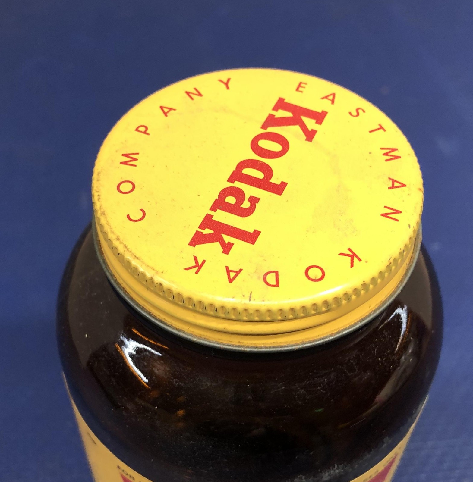 Kodak Potassium Dichromate Brown Amber Glass Jar Bottle 1 LB vintage camera