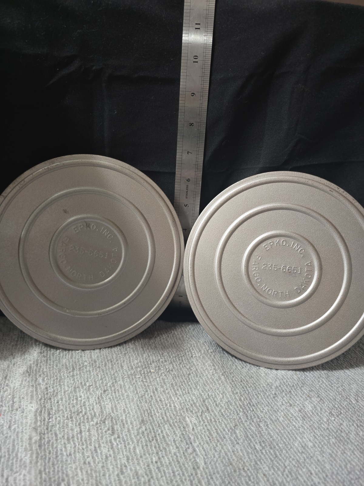 Vintage Pair Of 8MM Film Cannisters. Rare