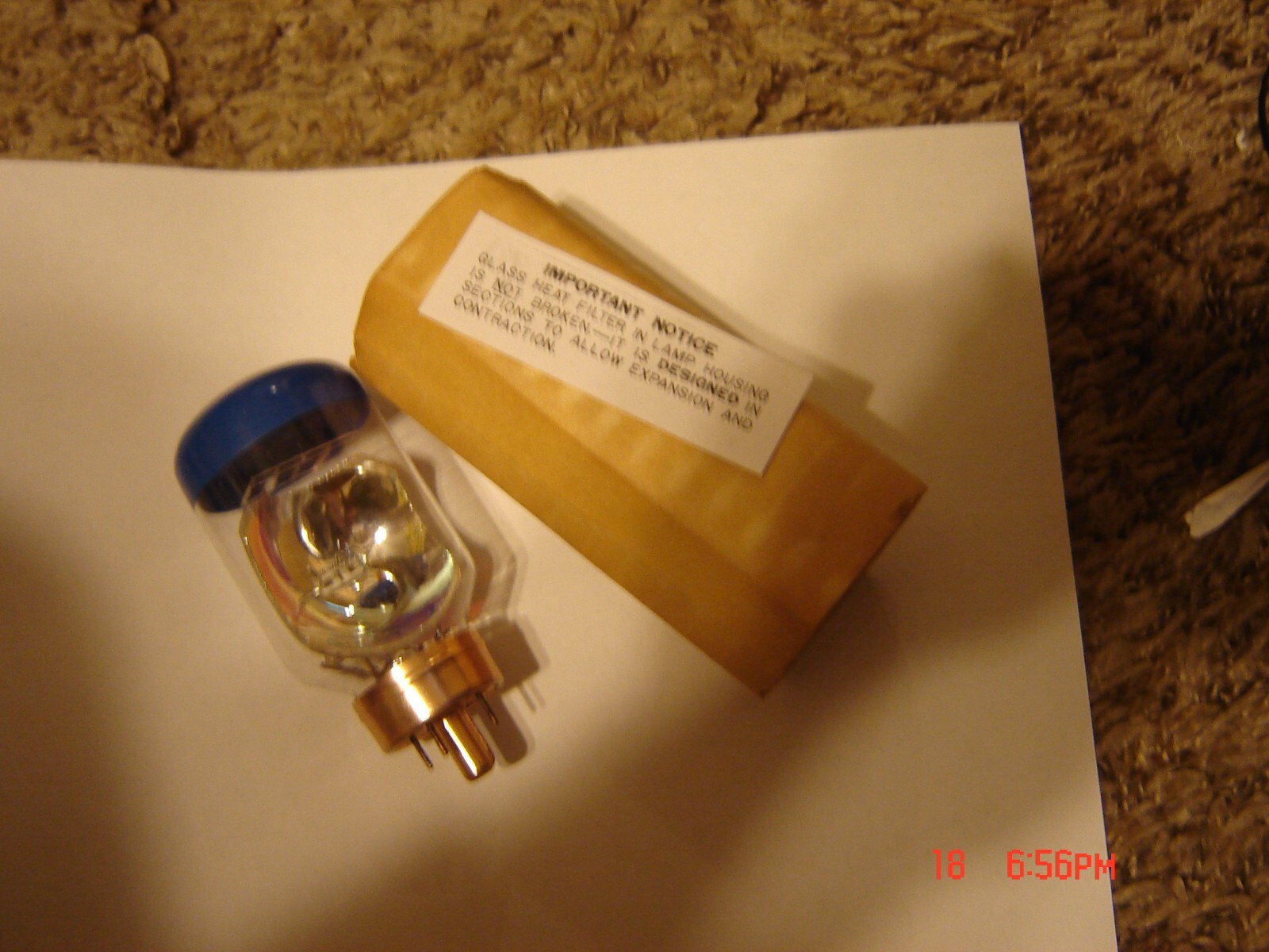 Graflex 815 Projector Bulb 21.5 volt 250 Watt,
